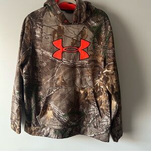 Under Armour Real Tree camouflage loose fit hoodie XL